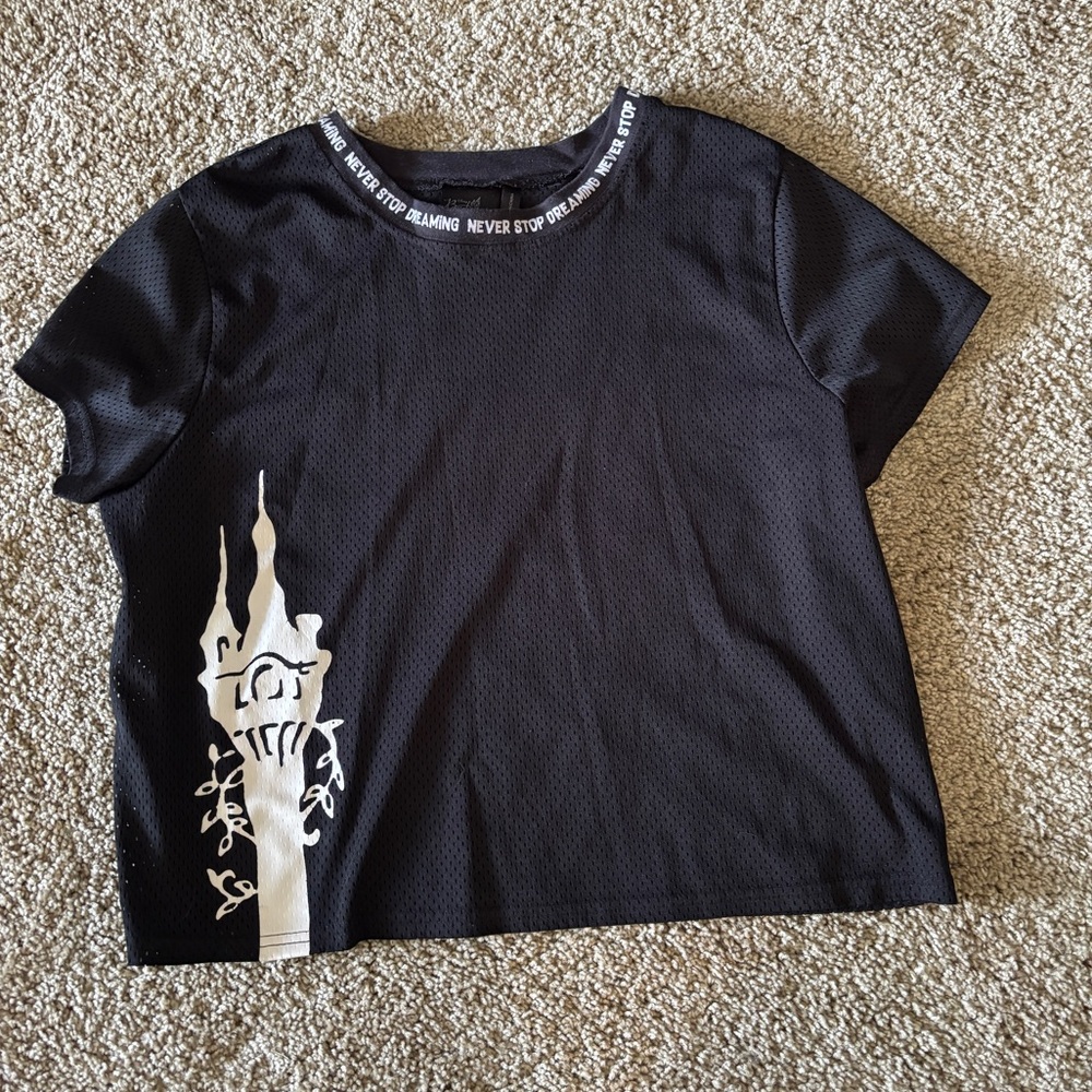 Disney Parks Tangled Mesh Crop Top